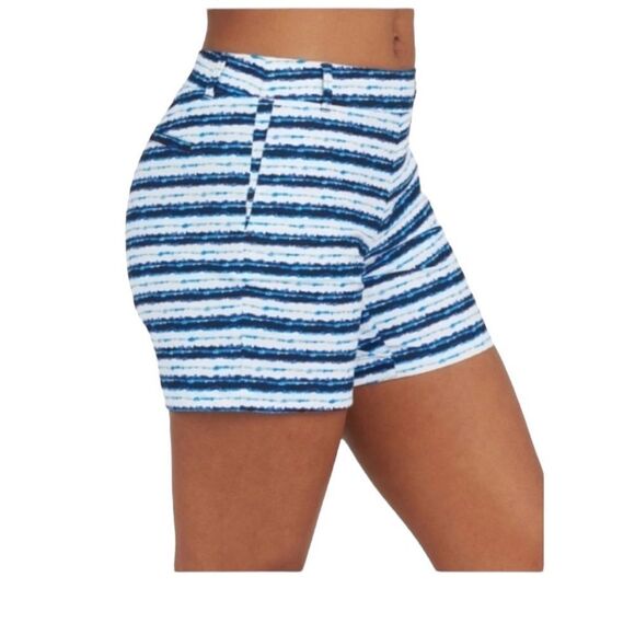 New Spanx Sunshine Short in Blue Painted Stripe 6” 3X - Picture 3 of 8